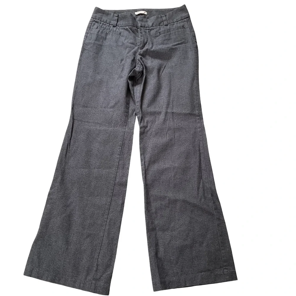 Dockers Gray‎ Wide Leg Dress Pants Womens Size 4M Stretch Work Trousers